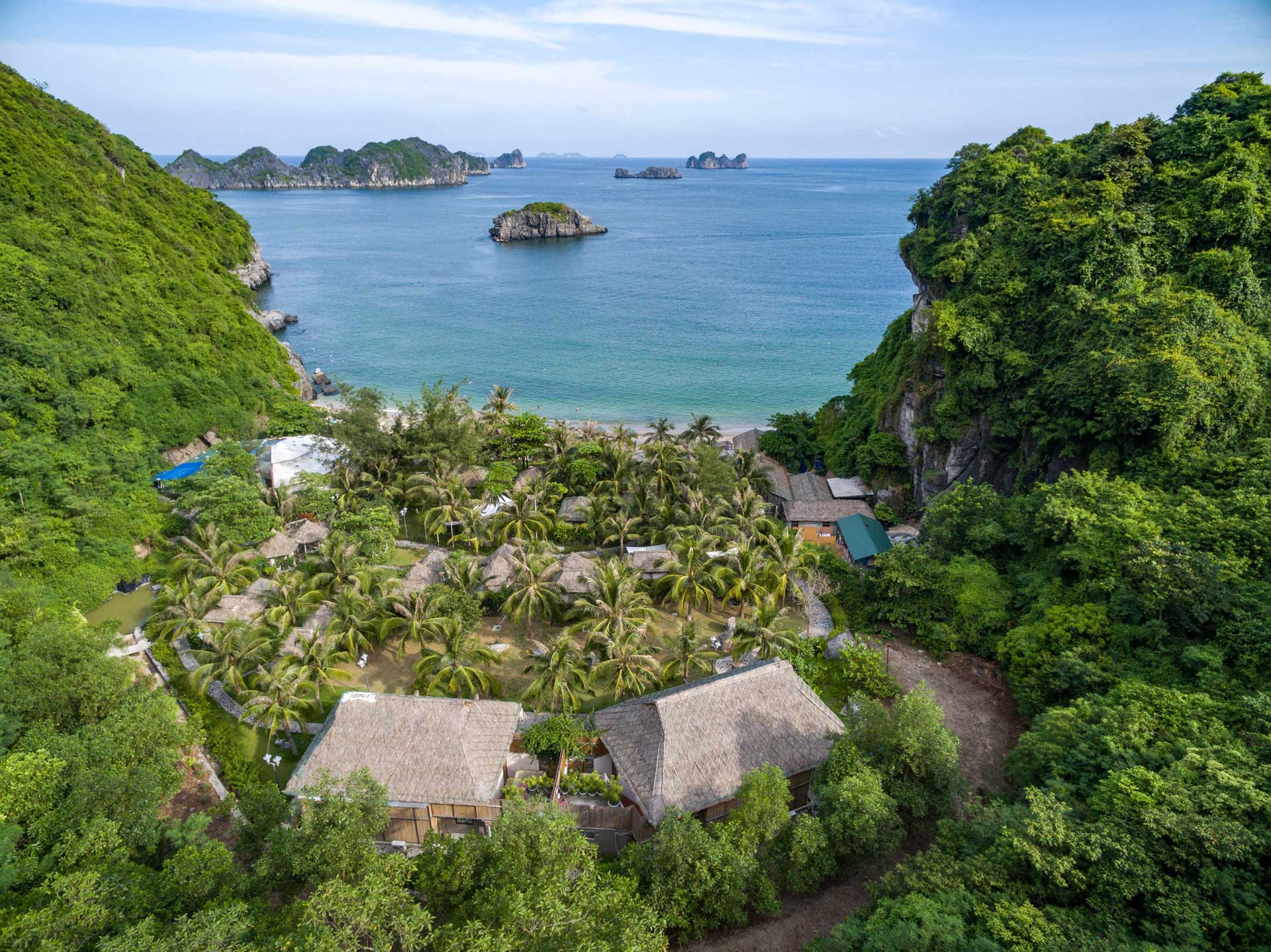 Cat Ba Beach Resort Top View of Cat Ba Beach Resort.